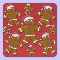 Gingerbread Men stickers