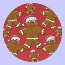 Gingerbread Men stickers