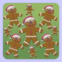 Gingerbread Men stickers