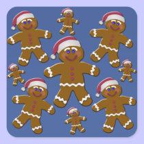 Gingerbread Men stickers