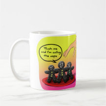 Gingerbread Men with Attitude Funny Cookies Mugs