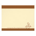 Gingerbread Morning Without Coffee Cup Note Cards invitations