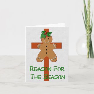 Gingerbread On A Cross card
