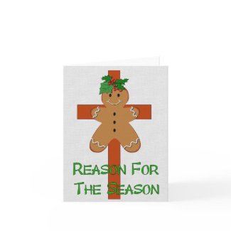 Gingerbread On A Cross card