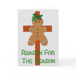 Gingerbread On A Cross cards