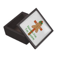 Gingerbread On A Cross Premium Keepsake Boxes