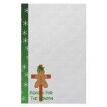 Gingerbread On A Cross Stationery Design