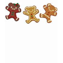 Gingerbread Pandas t-shirts by michupanda Gingerbread Pandas t-shirts