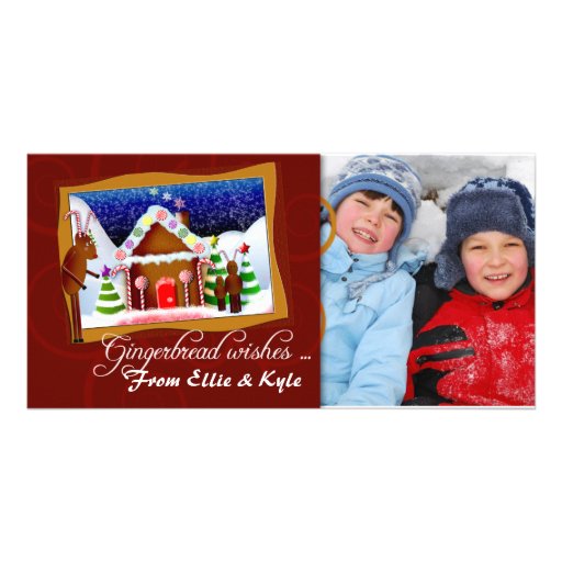Gingerbread Photo Card Template