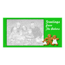 Gingerbread Photo Card Template (Trad. Trio girl) photo cards by alinaspencil Gingerbread Photo Card Template (Trad. Trio girl) photo cards