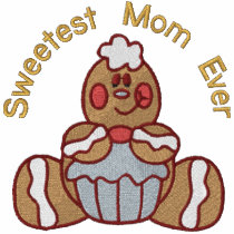 Gingerbread Sweetest Mom embroidered shirts by Embroidery4U Gingerbread Sweetest Mom embroidered shirts