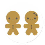 Gingerbread Sweethearts Stickers