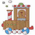 Gingerbread Train embroidered shirts by Embroidery4U Gingerbread Train embroidered shirts