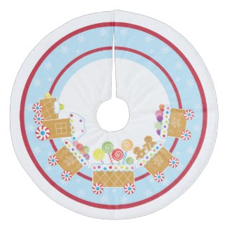 Gingerbread Train | Tree Skirt