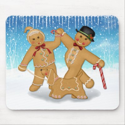 Gingerbread Trio mousepads