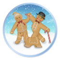 Gingerbread Trio stickers by Spice Gingerbread Trio stickers