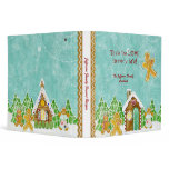 Gingerbread Village Family Dessert Cookbook Binder