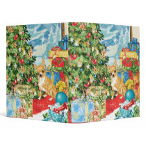 Gingerbread Wishes Chihuahua Christmas Art Binder