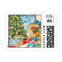 Gingerbread Wishes Pit Bull Terrier Christmas Art Stamps