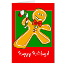 Gingerbreadman Holiday Card