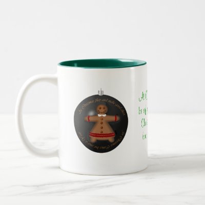 Gingerbreads for Christmas mugs