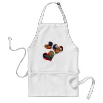 Gingergread Men Hearts aprons