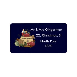 Gingerman Christmas label
