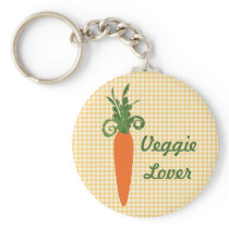 Gingham Carrot Keychain