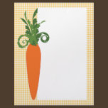 Gingham Carrot Letterhead letterhead