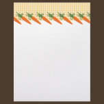 Gingham Carrot Letterhead letterhead