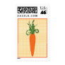 Gingham Carrot Postage Stamp