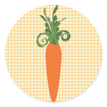 Gingham Carrot Sticker