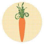 Gingham Carrot Sticker