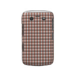 Gingham check pattern. Gray, Brown and White Blackberry Bold Covers