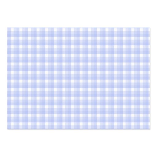 Gingham check pattern. Light Blue & White. Business Card (front side)