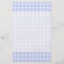Gingham check pattern. Light Blue & White. Custom Flyer