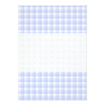 Gingham check pattern. Light Blue & White. Custom Invitations