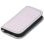 Gingham check pattern. Pale pink and white. Folio Planners