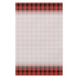 Gingham check pattern. Red and Black Plaid Personalized Flyer