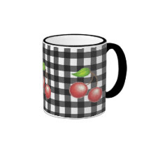 Gingham Cherry Mug