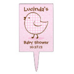 Gingham Chick Cake Pick