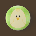 Gingham Chicken Button buttons