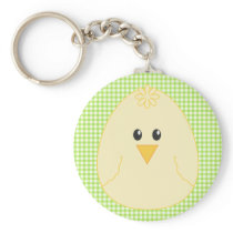 Gingham Chicken Keychain