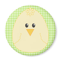 Gingham Chicken Magnet