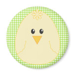 Gingham Chicken Magnet