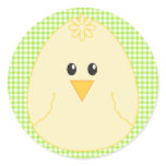 Gingham Chicken Sticker