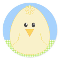 Gingham Chicken Sticker