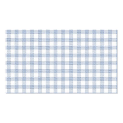 Gingham Country Chic Wedding Place Card Business Card Template (back side)