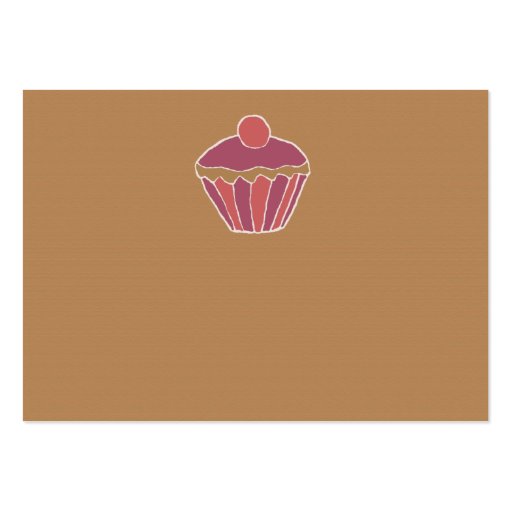 Gingham Cupcake Business Cards (back side)