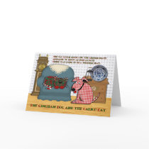 Gingham Dog and Calico Cat cards by clarachandler Gingham Dog and Calico Cat cards